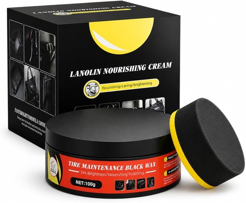 Tyre shine wax 100g black - shine,