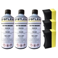 3x 500ml Car Tyre Dressing & 3